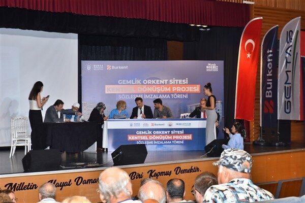 Bursa Büyükşehir Belediyesi ve Gemlik Belediyesi öncülüğünde BURKENT ve GEMTAŞ
