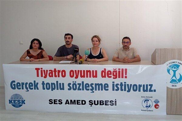 Sağlık ve Sosyal Hizmet Emekçileri Sendikası (SES) Amed Şubesi’nde “Tiyatro