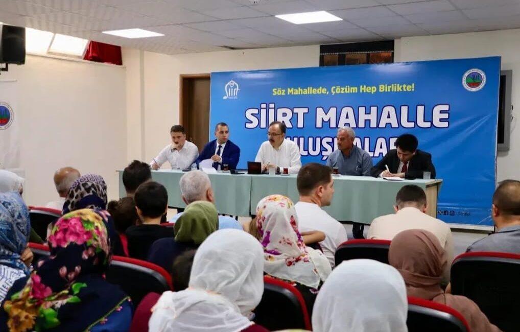 Siirt Belediyesi tarafından düzenlenen Mahalle Buluşmaları’nın son durağı İnönü Mahallesi