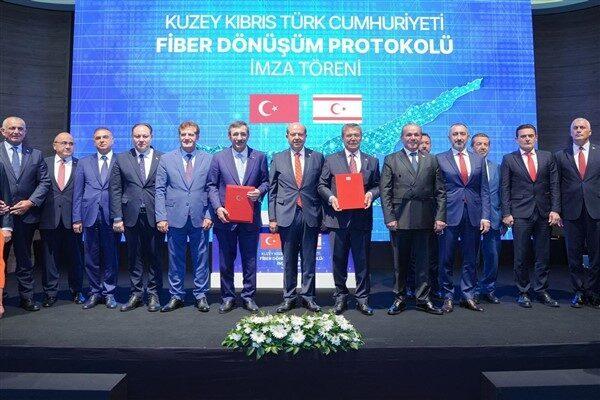KKTC’nin dijital omurgasının fiber dönüşümü için KKTC Cumhurbaşkanı Ersin Tatar,