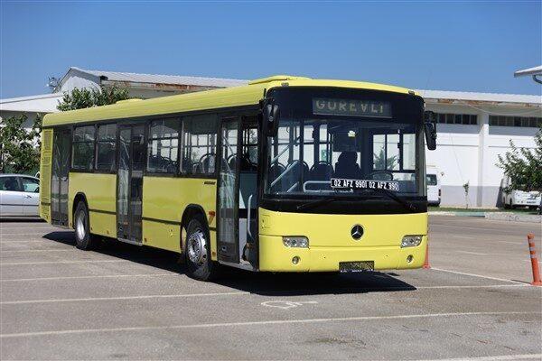 Büyükşehir Belediyesi Destek Hizmetleri Dairesi Başkanlığı kanalıyla temin edilen otobüs,