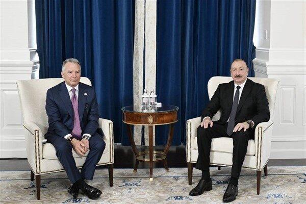 Görüşme öncesinde, Cumhurbaşkanı İlham Aliyev ve Özel Temsilci Steve Witkoff'un