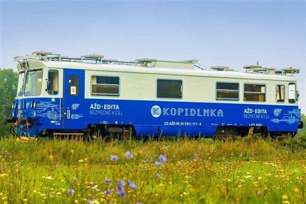 Edita adını taşıyan tren, Orta Bohemya'nın doğu ucundaki 24 kilometrelik