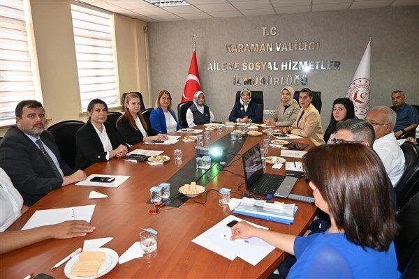 Heyet, ziyaret programı kapsamında ilk olarak Aile ve Sosyal Hizmetler
