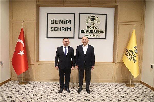 Konya Büyükşehir Belediyesi Taş Bina’da gerçekleşen ziyaretten duyduğu memnuniyeti dile