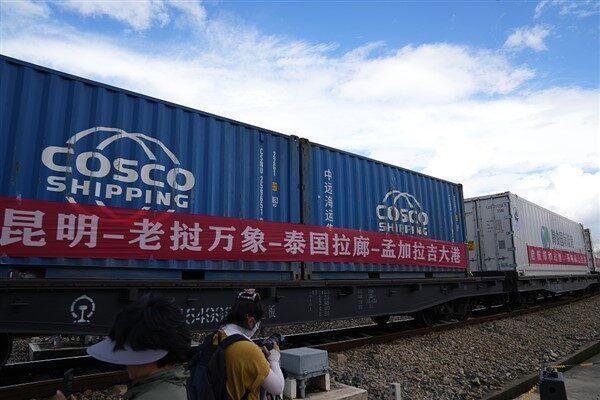 Çin-Laos Demiryolu’yla yılın ilk 7 ayında 3,43 milyon tonluk yük