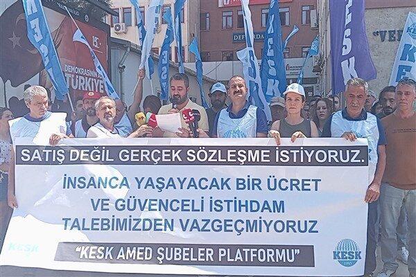 ESM Amed Şube Başkanı Serdar Keskin, kamu işveren heyetinin, bugün,