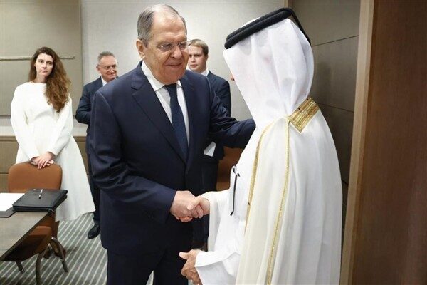 Katar Dışişleri Bakanı Al Muraikhi, Rusya Dışişleri Bakanı Sergey Lavrov