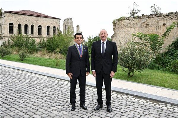 Azerbaycan Cumhurbaşkanı Aliyev, Şuşa'da ICESCO Genel Direktörü Selim bin Muhammed