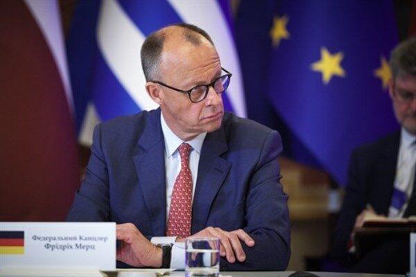 Almanya Başbakanı Friedrich Merz, Münster'deki tarihi Friedenssaal (Barış Salonu) ziyareti