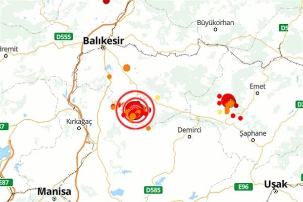 Boğaziçi Üniversitesi Kandilli Rasathanesi ve Deprem Araştırma Enstitüsü (KRDAE) verilerine