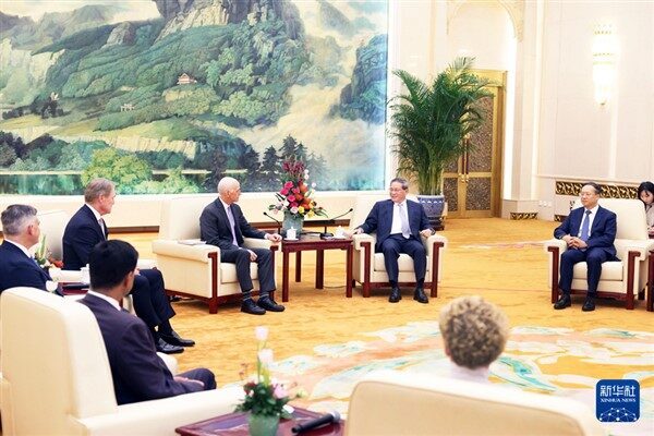 Çin Başbakan Li Qiang dün öğleden sonra Çin’i ziyaret eden