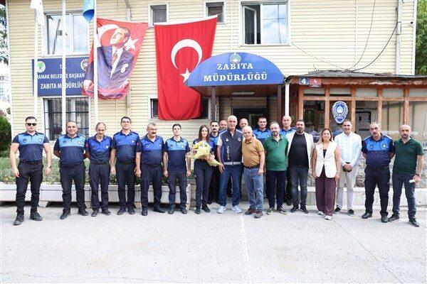 “Zabıta Haftası” kapsamında Mamak Belediye Başkanı Veli Gündüz Şahin, Mamak