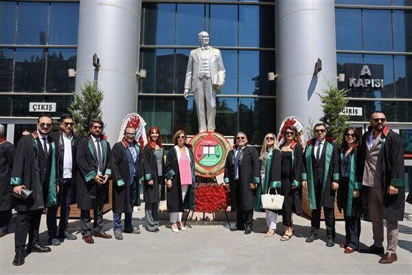 Eskişehir’de yeni adli yıl açılışı için Eskişehir Adliyesi önünde tören