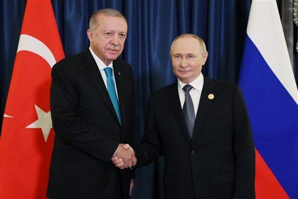 Cumhurbaşkanı Recep Tayyip Erdoğan, Rusya Devlet Başkanı Vladimir Putin ile