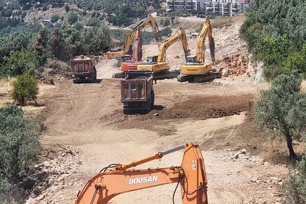 Gemlik Hafriyatçılar Derneği tarafından, Kuzey İmar Planları kapsamındaki yol yapım