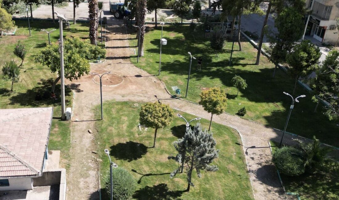 Haliliye Belediyesi Kırsal Hizmetler Müdürlüğü tarafından, park ve yeşil alanlarda