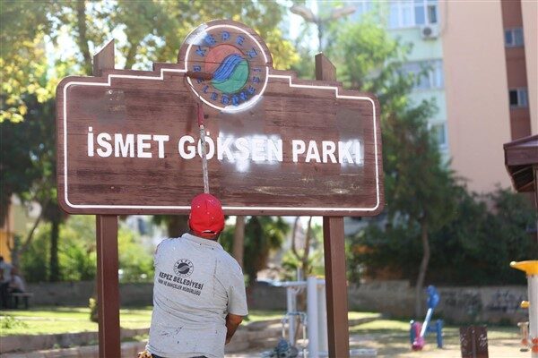 Yenilenen parklar arasında İsmet Gökşen Parkı (2.290 m²), Amir Ateş