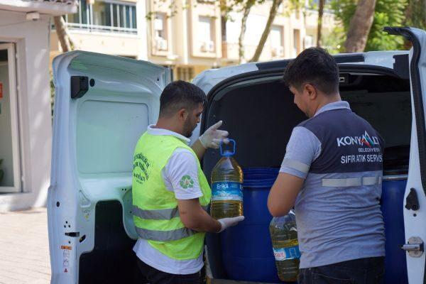 Atıkları gelecek için geri dönüştüren Konyaaltı Belediyesi, 5 litre ve