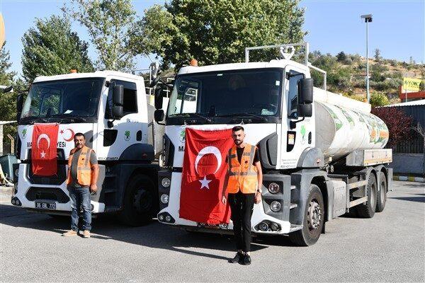 Mamak Belediyesi, Karabük’teki yangın için harekete geçti. Halen devam eden
