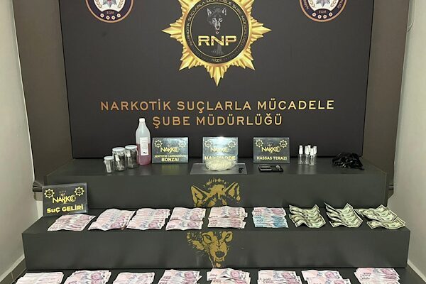 Rize'de  uyuşturucu ve uyarıcı madde ticareti yapmak ve kullanmak suçlarından