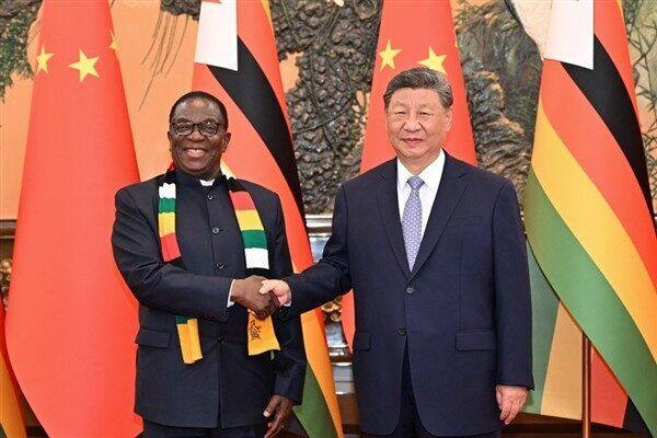 Çin Cumhurbaşkanı Xi Jinping, Zimbabve Cumhurbaşkanı Emmerson Mnangagwa ile Beijing'de