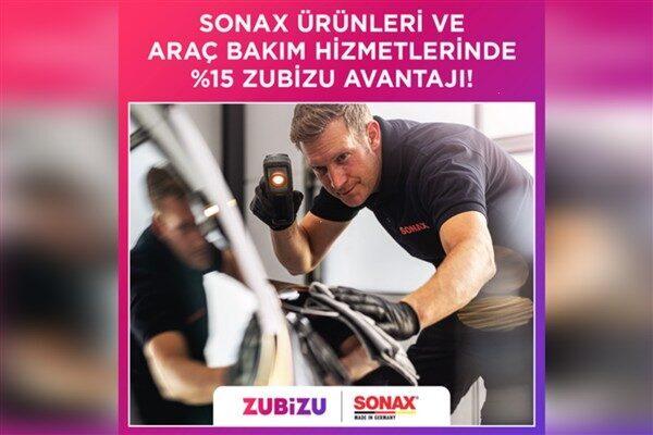 ZUBİZU üyeleri araç bakımının öncü markası Sonax’ta seçili ürün ve