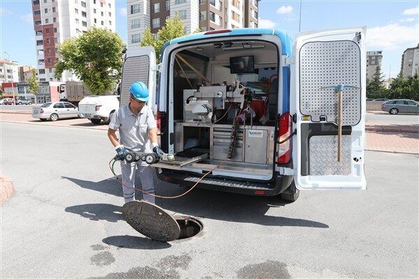 Altyapı hatları “Kanal Görüntüleme Robotu” ile kontrol altında tutuluyor. Kanal görüntüleme