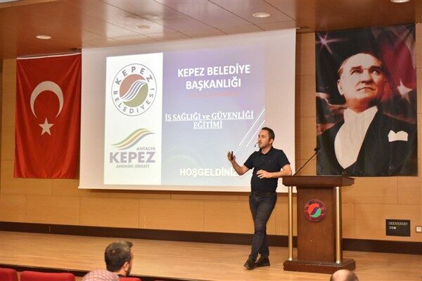 Gerçekleştirilen eğitimde, sahada ve ofiste görev yapan tüm personele iş