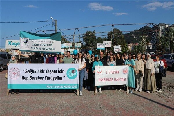 Rize İl Sağlık Müdürlüğü koordinasyonunda düzenlenen etkinliğe; Rize Valiliği, Rize